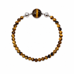 Tiger Eye Crystal Bead Bracelet