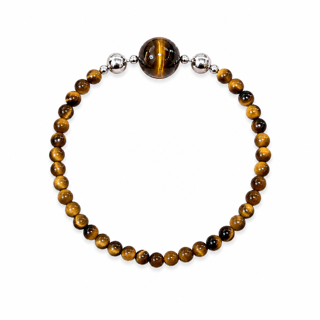 Tiger Eye Crystal Bead Bracelet