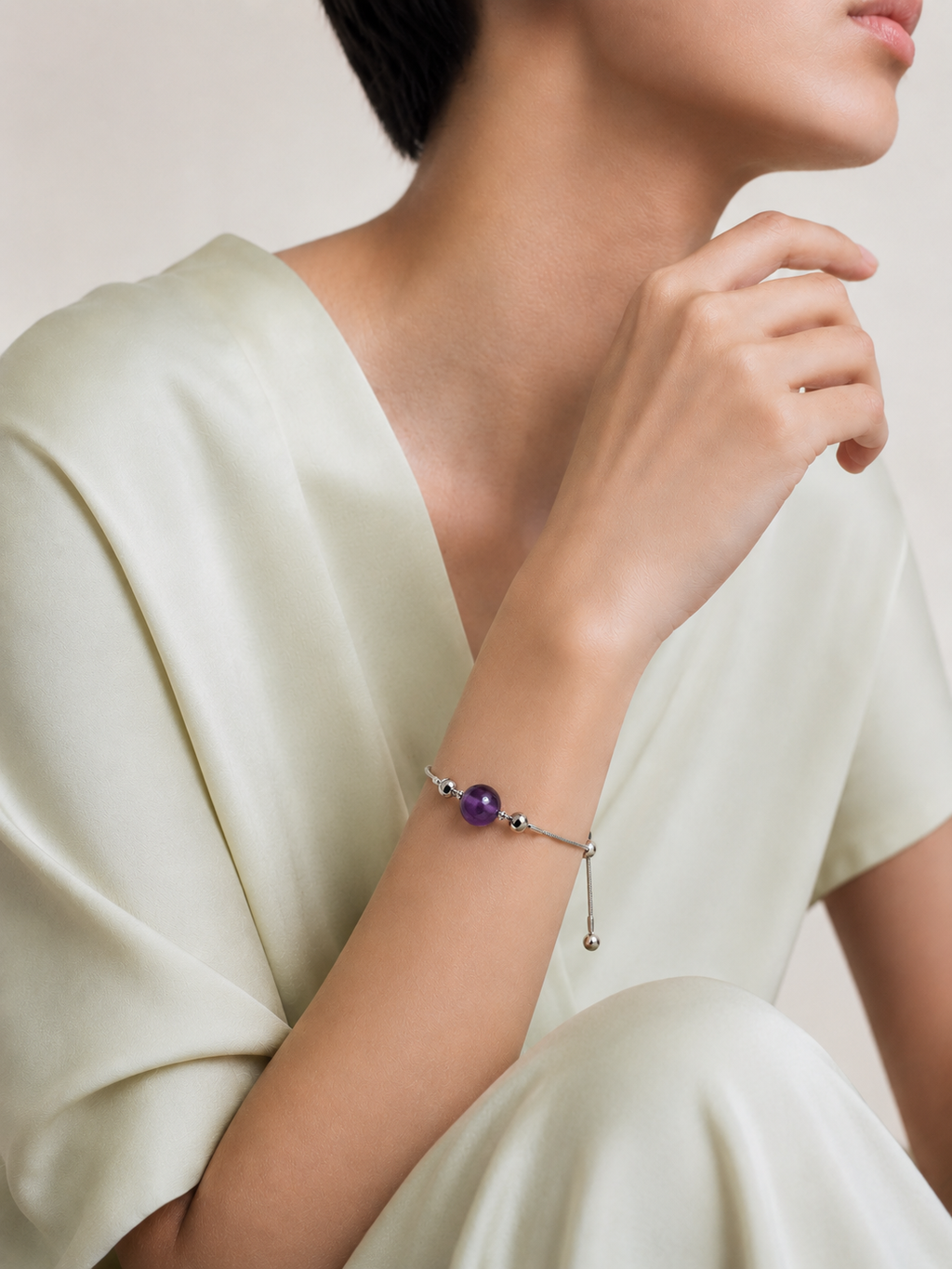 Amethyst Mood Calendar Bracelet