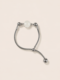 Adiaro White Jade Balance Chain Bracelet