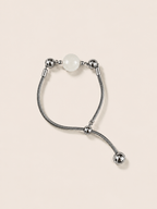 Adiaro White Jade Balance Chain Bracelet