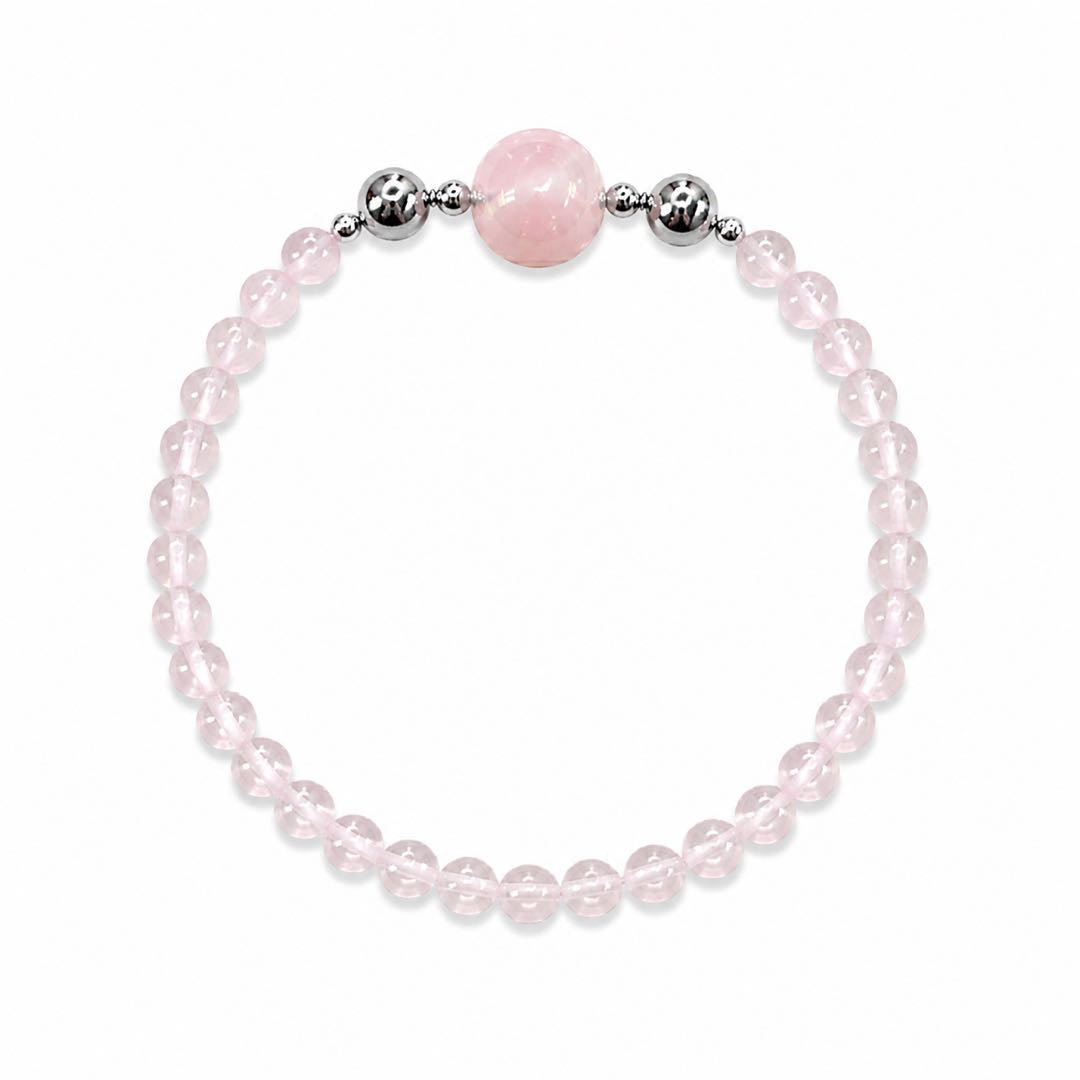 Mother of Pearl Crystal Bead Bracelet