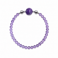 Amethyst Crystal Bead Bracelet