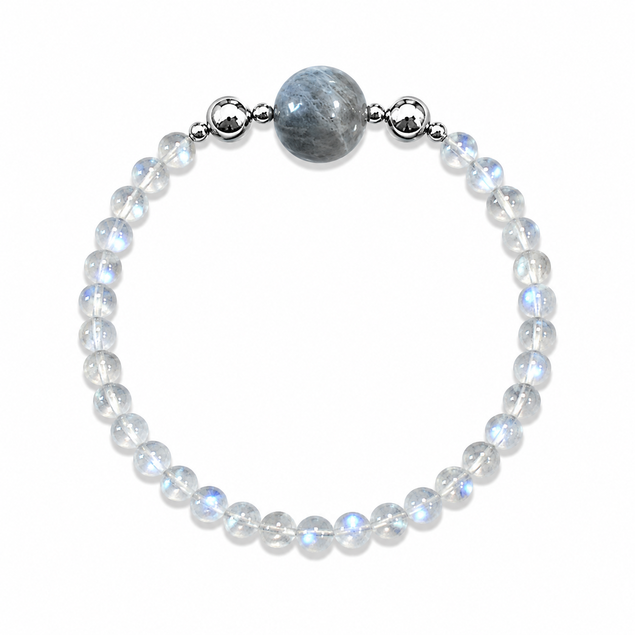 Moonstone Crystal Bead Bracelet