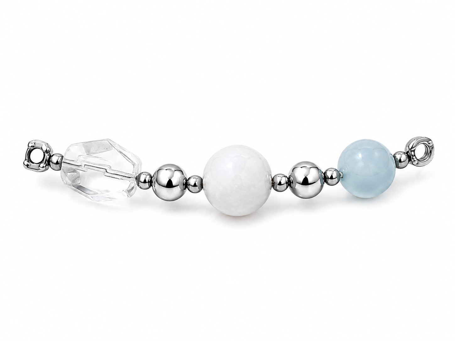 Moonstone Bead Charm styled on an ADIARO bracelet
