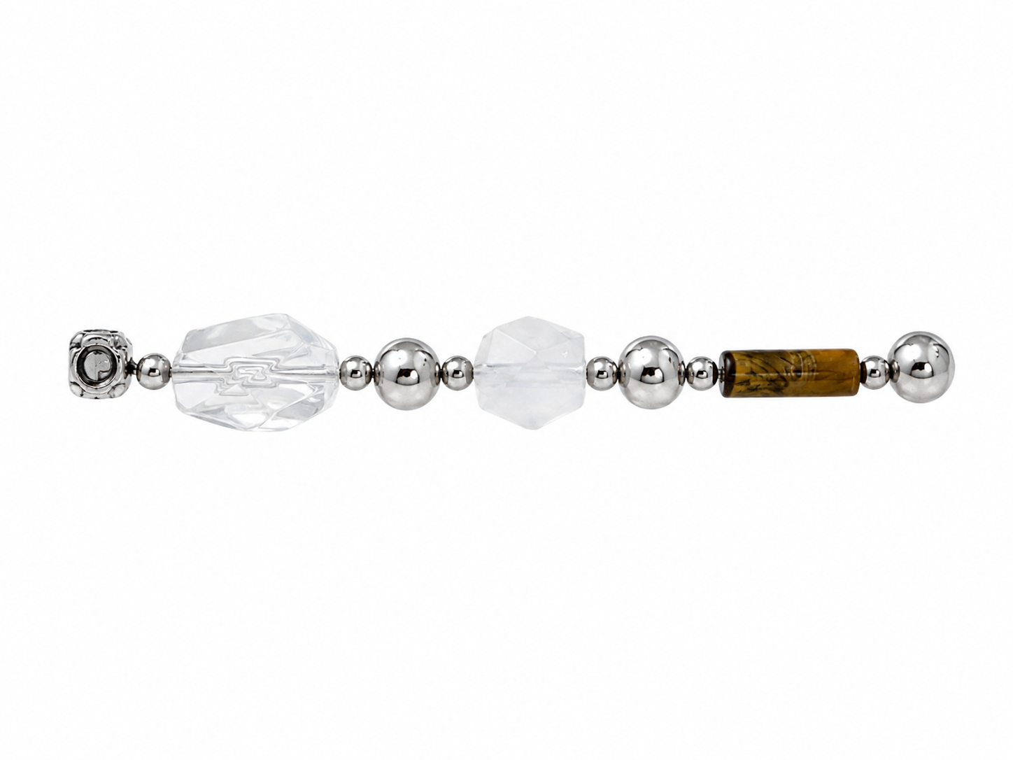 Clear Crystal Irregular Charm styled on an ADIARO bracelet