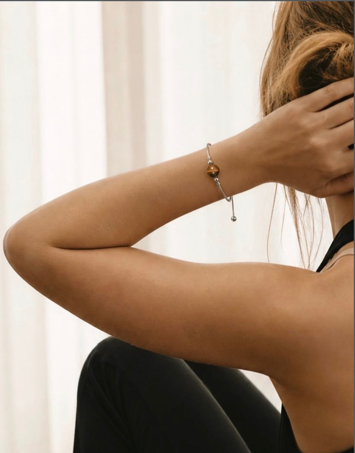 Adiaro bracelet worn during a quiet moment
